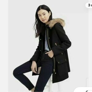 J. Crew Chateau Parka - black